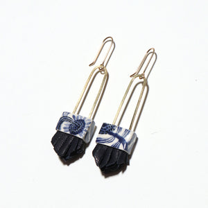 Regalo Shortie Earrings - Flora Blue
