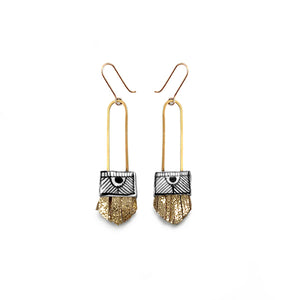 Regalo Shortie Earrings - Golden