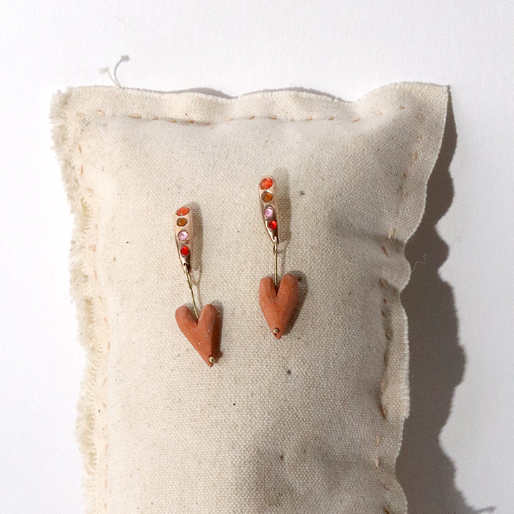 Terra Heart earrings