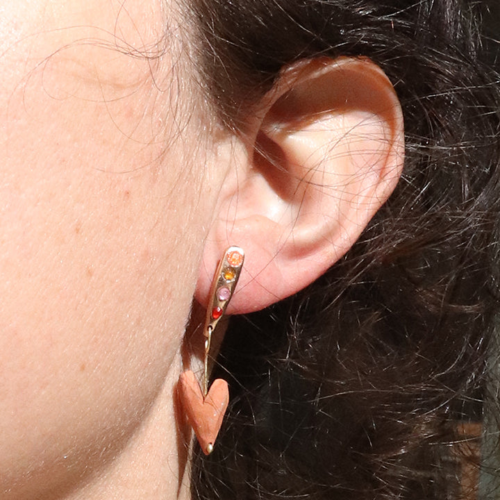 Terra Heart earrings